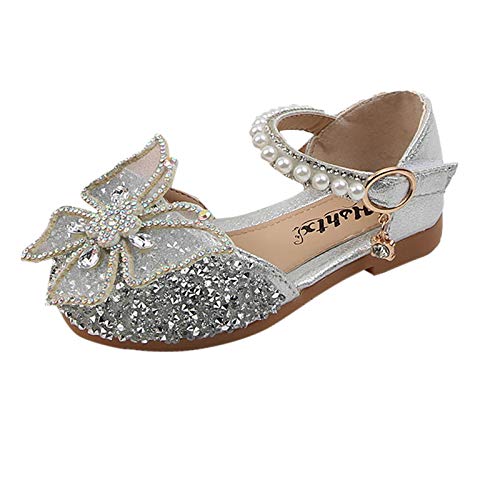 Pailletten Süße Schleifen Kinder Prinzessinnen Schuhe Elegante Perle Kinder Schuhe Kleinkind Schuhe Mädchen Sommer Elegant Crystal Schuhe rutschfeste Babyschuhe Kinderschuhe Mädchen Sandalen von FGUUTYM