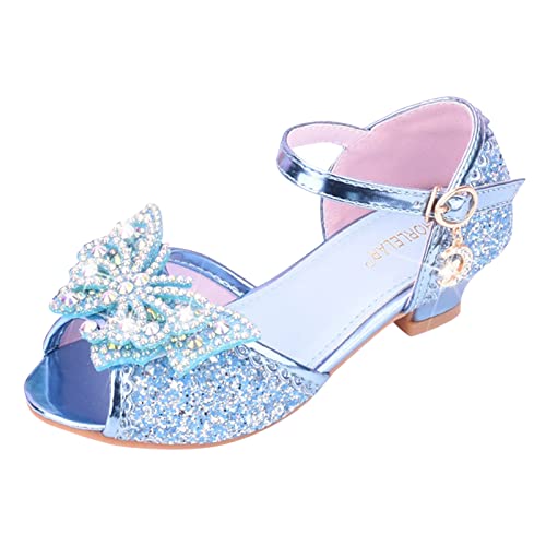 Prinzessin Schuhe Mädchen Glitzer Sandalen Kinder Mary Jane Schuhe Performance Tanzschuhe Ballettschuhe Für Kleinkinder Mädchen Lauflernschuhe Taufe Baby Kleinkinderkind Sandalen Schuhe von FGUUTYM