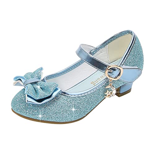 Prinzessin Schuhe Mädchen | Mary Jane High Heels | Glitzer Schuhe Kinder | Sandalen Schleife Baby | Ballettschuhe Für Kleinkinder | rutschfest Ballerinas | Mädchen Party Schuhe | Tanzschuhe von FGUUTYM