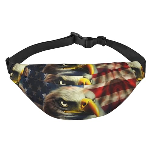 Bauchtasche mit amerikanischem Stolz und USA-Flagge, modische Hüfttasche für Damen und Herren, Umhängetasche, Geldbörse, Hüfttasche mit verstellbarem Riemen, wasserdichte Brusttasche für Reisen, Bauchtasche mit amerikanischem Stolz und USA-Flagge, modische Hüfttasche für Damen und Herren, Umhängetasche, Geldbörse, Hüfttasche mit verstellbarem Riemen, wasserdichte Brusttasche für Reisen, von FHEBNDS