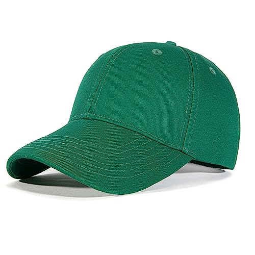 FIFTHAVE Baseball Cap Herren und Damen,Unisex Basecap Sommer Verstellbar Kappen Sonnenschutz Baseballkappen Sport Cap Baumwolle Baseballmützen Classic Outdoor Hüte Baseball Mütze,Dunkelgrün von FIFTHAVE