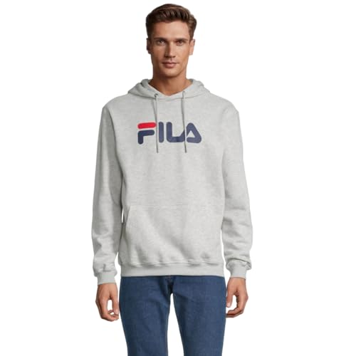 BARUMINI hoody-Light Grey Melange-3XL von FILA