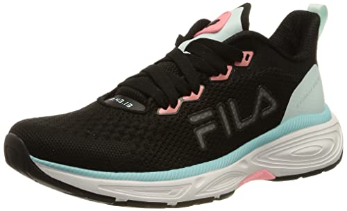 FILA Damen EXOWAVE Race WMN Laufschuh, Black-Flamingo Pink-Blue Glass, 36 EU von FILA