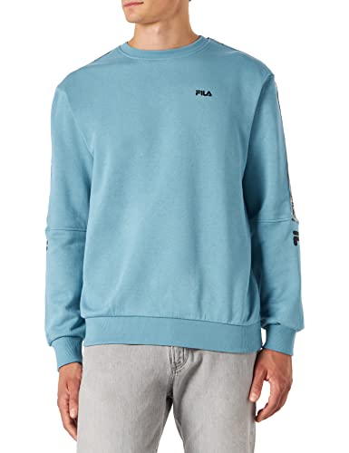 FILA Herren BELP Crew Sweat T-Shirt, Adriatic Blue, M von FILA