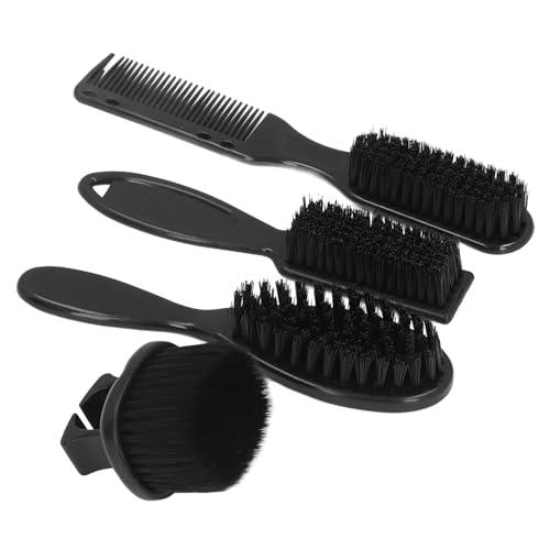 4-teiliges Bartpflege-Set für Männer, Bart- und Schnurrbart-Pflegeset mit Bart-Styling-Bürste, Bartkamm für Friseurladen, Reisetasche von FILFEEL