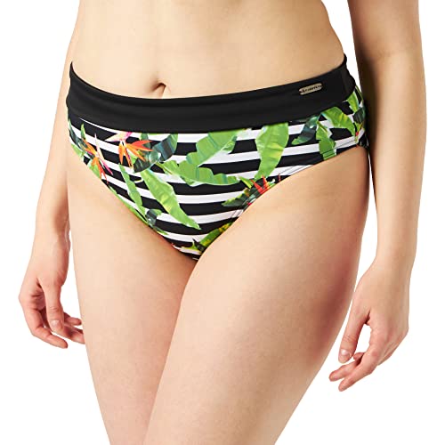 Firefly Damen Malou Bikinihose, AOP/Black/Greendark, 36 von FIREFLY