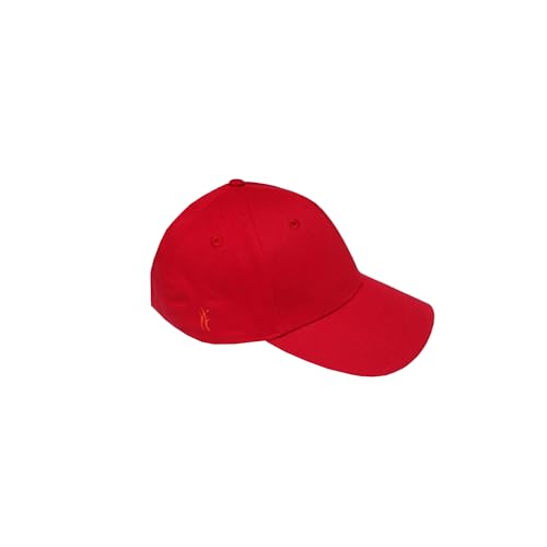 FIRELINER Cap - rot I Basecap für Herren & Damen mit Ösen, abgerundetem Schirm, Verstellbarer Lasche & aufgesticktem Logo I aus 100% Baumwolle von FIRELINER