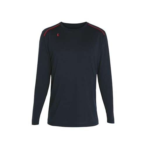 FIRELINER Langarmshirt Kinder Rundhals Größe 158-164 - dunkelblau I Langarmshirt für Jungen mit Lyocell-Material I weich, elastisch & kühlend I ideal für Freizeit und Sport von FIRELINER