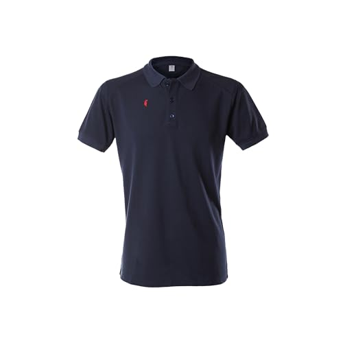 FIRELINER Polo Herren dunkelblau Größe 50-52 I Poloshirt für Herren mit Lyocell, nachhaltig, weich, und kühlend I Kurzarm Polo-Shirt I ideal für Freizeit & Sport von FIRELINER