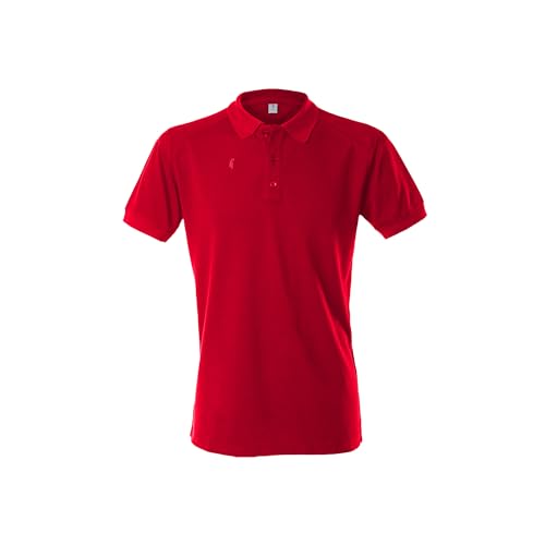 FIRELINER Polo Herren rot Größe 50-52 I Poloshirt für Herren mit Lyocell, nachhaltig, weich, und kühlend I Kurzarm Polo-Shirt I ideal für Freizeit & Sport von FIRELINER