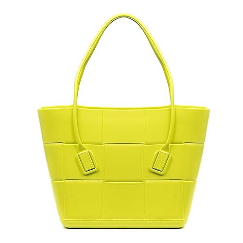 FIRENZE ARTEGIANI Libelulla Shopper Korb, aus weichem PVC, mit großen Griffen, 39 x 14 x 26 cm, Farbe: Hellgrün, hellgrün, Utility von FIRENZE ARTEGIANI