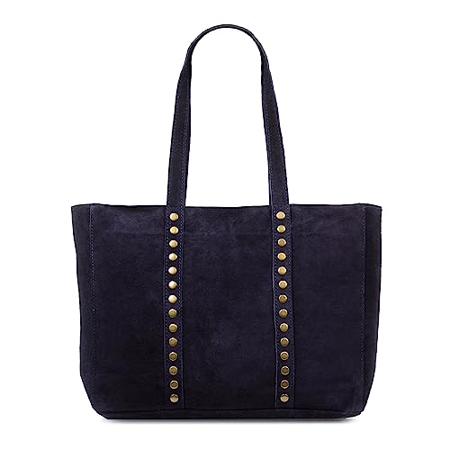 FIRENZE ARTEGIANI. Alonte Schultertasche Damen Echtleder Kunstleder 38x12x30cm Farbe: Dunkelblau, dunkelblau, Utility von FIRENZE ARTEGIANI