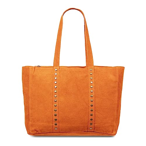 FIRENZE ARTEGIANI. Alonte Schultertasche Damen Echtleder Kunstleder 38x12x30cm Farbe: orange, orange, Utility von FIRENZE ARTEGIANI