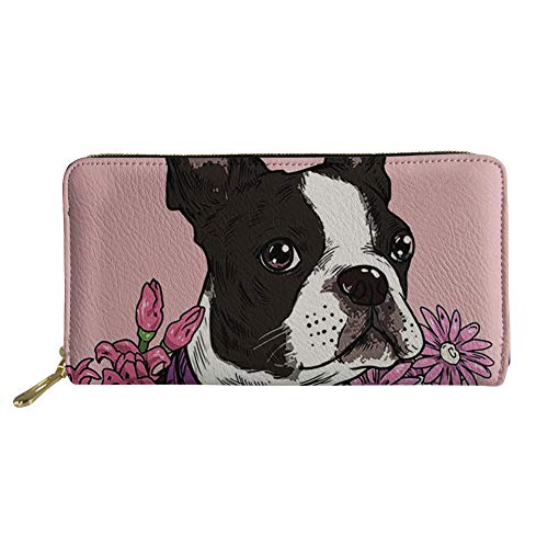 FJQWKLF Tierbedruckte PU-Leder-Frauen-Handtasche-Lange Geldbörsen-Bulldogge #2 FJQWKLF Tierbedruckte PU-Leder-Frauen-Handtasche-Lange Geldbörsen-Bulldogge #2 von FJQWKLF