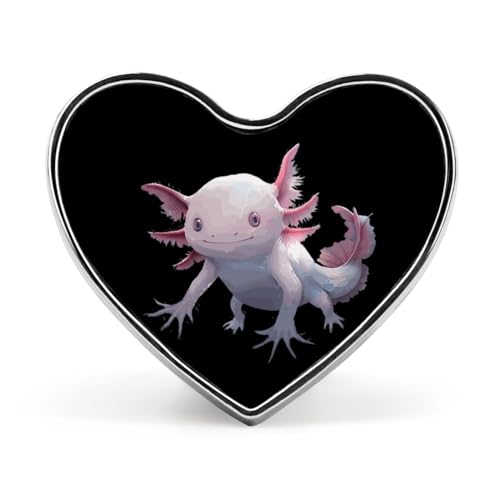 Niedliche Axolotl-Brosche mit Herz-Aufdruck, lustige Anstecknadel, Krawattennadel, Knopfdekoration für Männer und Frauen, Liebesform, Stil Niedliche Axolotl-Brosche mit Herz-Aufdruck, lustige Anstecknadel, Krawattennadel, Knopfdekoration für Männer und Frauen, Liebesform, Stil von FJQWKLF