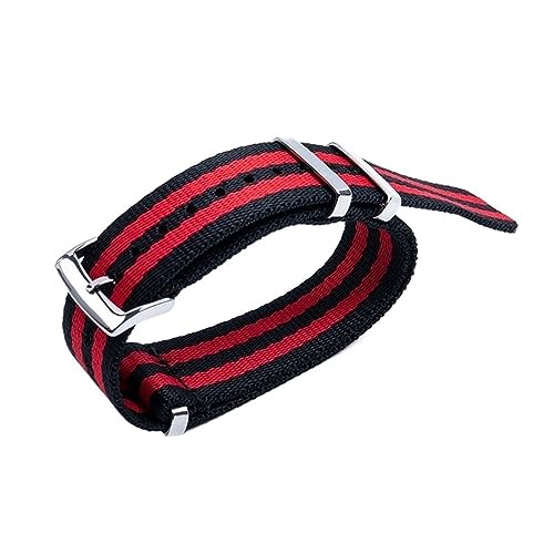 FKIMKF 20 mm schweißfestes, weiches Uhrenarmband aus Segeltuch 007, Nylon, Uhrenzubehör, passend für Omega-Armband für Speedmaster 300 AT150 Aqua Terra Gürtel, 20 mm, Achat von FKIMKF