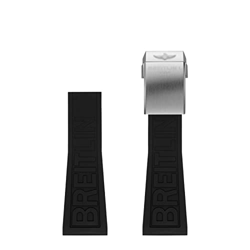 FKIMKF Gummi-Uhrenarmband für Breitling-Uhrenarmbänder für Avengers Navigtimer World, wasserdicht, weich, mit Schnalle, 22 mm / 24 mm, 24 mm, Achat von FKIMKF