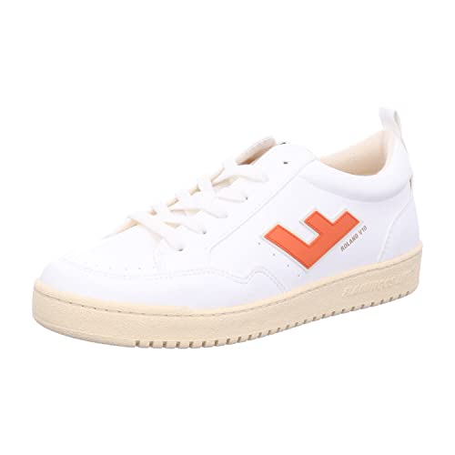 FLAMINGOS LIFE - Damen Sneaker - Roland V. 10 - White Orange Vanilla - 40 von FLAMINGOS LIFE