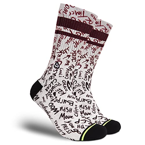 FLINCK Socken AMRAP carmine - Crossfit-Socken, Laufsocken, Fitness-Socken, Fahrradsocken mit nahtlosem Zehenverschluss 42-44 von FLINCK