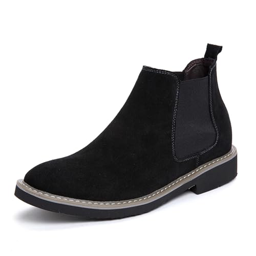 FLIOZY Herren und Damen Höhe Erhöhende Chelsea Boots - 13 cm Unsichtbarer Absatz, Wildleder Slip-On Elevator Stiefeletten, Bequeme Elegante Schuhe für Freizeit und Büro FLIOZY Herren und Damen Höhe Erhöhende Chelsea Boots - 13 cm Unsichtbarer Absatz, Wildleder Slip-On Elevator Stiefeletten, Bequeme Elegante Schuhe für Freizeit und Büro von FLIOZY