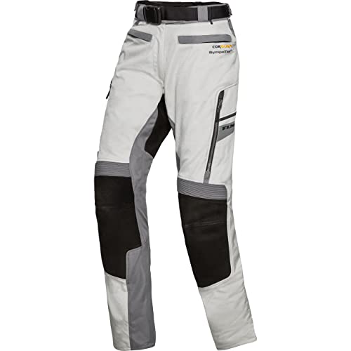 FLM Motorradhose Touren Damen Leder-Textilhose 4.0 grau/schwarz L, Tourer, Ganzjährig von FLM