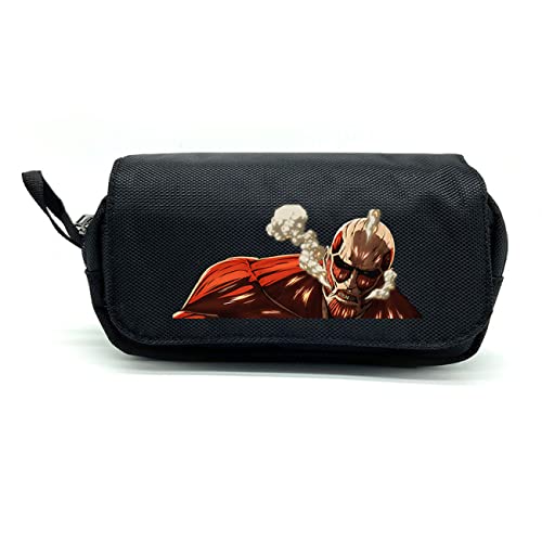 FLOATING Attack On Ti-tan Anime Federmäppchen, Große Kapazität Stiftbox, Büro Stifthalter Organizer Schreibwarentasche mit Fächern für Mädchen Jungen-22 * 7 * 10cm||Multicolor 8 von FLOATING