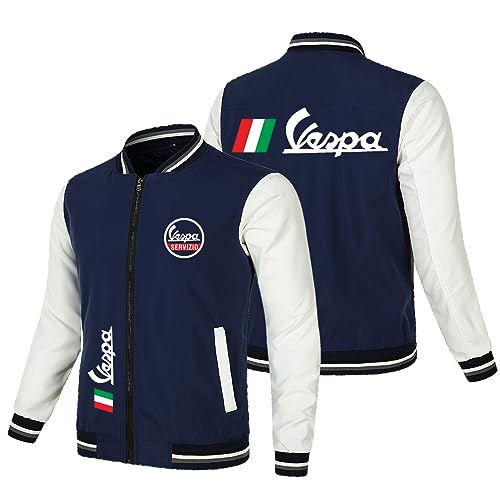 FLOATING Jacken Herren V.e.s.p.a, Atmungsaktiv Langarm Jacke Übergangsjacke mit Zipper, Herbst Frühling Bikerjacke für Unisex-Blue||S FLOATING Jacken Herren V.e.s.p.a, Atmungsaktiv Langarm Jacke Übergangsjacke mit Zipper, Herbst Frühling Bikerjacke für Unisex-Blue||S von FLOATING