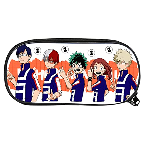 FLOATING My He-ro Academ-ia Pencil Cases, Large Capacity Anime Pencil Case, Pen Box Pen Pouch for Student Teen-21 * 5 * 10cm||Multicolor 4 von FLOATING