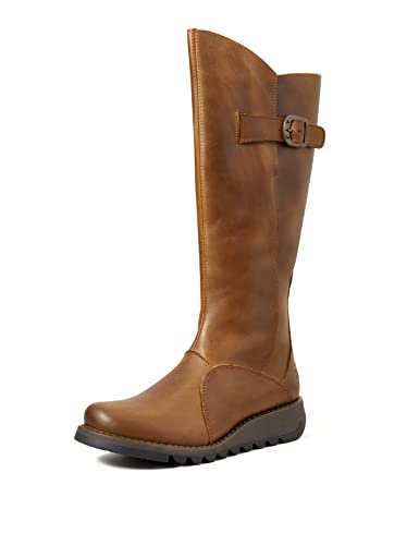 FLY London Damen Mol 2 Stiefel, Braun Camel, 42 EU von FLY London