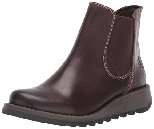 FLY London Damen Salv Chelsea Boots, Braun Darkbrown 001, 39 EU von FLY London