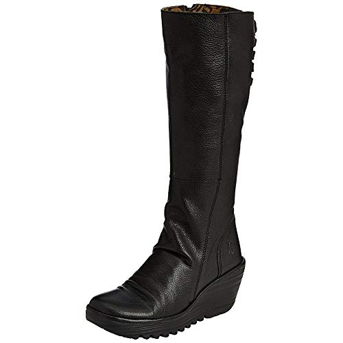 FLY London Damen Yust Kurzschaft Stiefel, Schwarz Black 029, 41 EU von FLY London