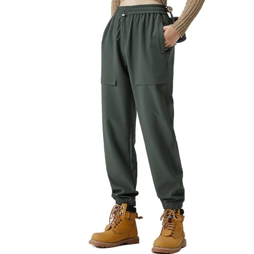 FLYGAGA Damen Wanderhose Jogginghose Wasserdicht Schnelltrocknend Camping Outdoorhose Trekkinghose Funktionshose Laufhose Cargohose Freizeithosen Sommer von FLYGAGA