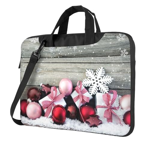 Laptop-Umhängetasche mit Golfplatz-Motiv, Kuriertasche, Aktentasche, Computertasche, Tasche für Damen und Herren, Weihnachtsdekoration., 14 inch von FLYIFE