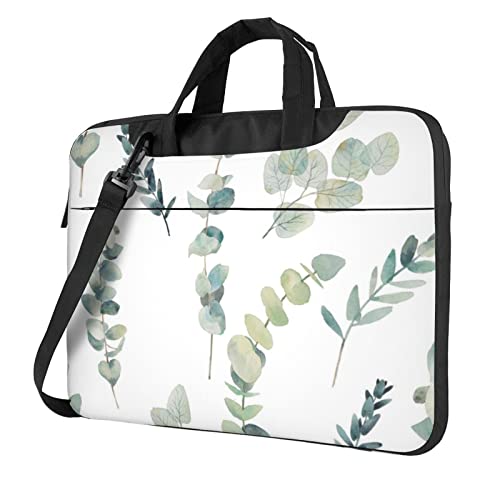 Whitetail Laptop-Umhängetasche mit Hirschmotiv in der Wildnis, bedruckt, Kuriertasche, Aktentasche, Computertasche, für Damen und Herren, Natürlicher, weißer Zweig, 14 inch von FLYIFE