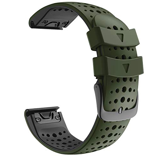 FNDWJ 22 x 26 mm für Garmin Fenix 7 7X 6 6X Pro 5 5X Plus 3HR MK2 MK1 Enduro Easy Fit Silikon Smart Watch Armband Schnellverschluss Handgelenkbänder, 26mm Fenix 7X, Achat von FNDWJ