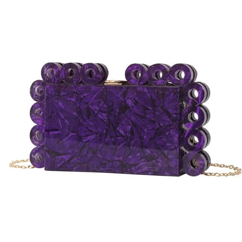 FNDWJ Fashion Trend Marmor Kreis Abendtasche Damen Crossbody Umhängetasche Handytasche, violett, Einheitsgröße FNDWJ Fashion Trend Marmor Kreis Abendtasche Damen Crossbody Umhängetasche Handytasche, violett, Einheitsgröße von FNDWJ
