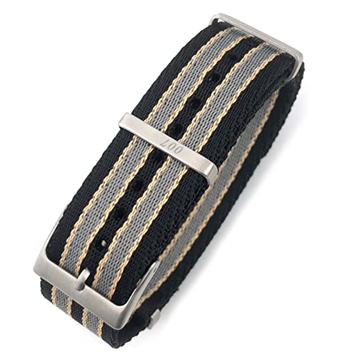 FNDWJ Nato-Uhrenarmband aus Nylon, 20 mm, 21 mm, speziell für Omega Watch Seamaster 007 Commander James Bond, weiches Canvas-Stoff, 20 mm, Achat von FNDWJ