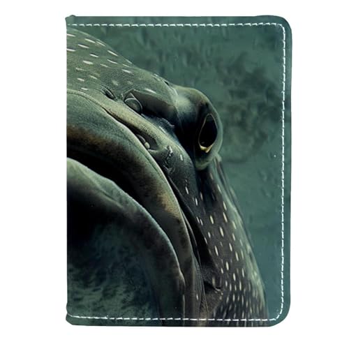 FNETJXF Reisepasshülle für Damen und Herren, Reisezubehör für Damen und Herren, Ozean Big Fish, Muster 3698, 11.5x16.5cm/4.5x6.5 in von FNETJXF