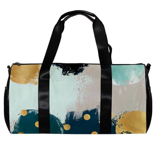 Turnbeutel, Sportbeutel, Turnbeutel für Damen, Carry On Weekender Bag, modernes schlichtes Muster, Hello January, Muster 4604, 45x23x23cm(17.7x9x9in) von FNETJXF