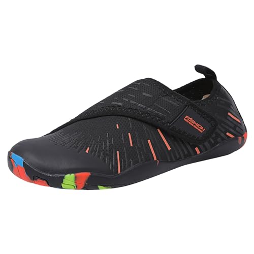 FNKDOR Barfuss Schuhe Unisex Herren und Damen Aquaschuhe Badeschuhe Barfußschuhe Outdoor Günstig Schwimmschuhe Strandschuhe Surfschuhe Gr.35-46 (Orange, 39) von FNKDOR