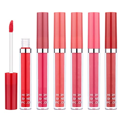 # Lipgloss Lipgloss Samt Flüssiger Lippenstift Kosmetik Klassisch Wasserdicht Langlebig Glatt Weich Ankunft Farbe Voller Lipgloss Damen 15ml (Hot Pink, One Size) von FNKDOR