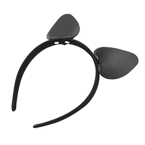 FOMIYES 1stk -ohr-stirnband Hasenohr- Haarbügel Haarreifen Für Katzenohren Haare Tragen Stirnbänder Für Damen Schwarz Hasenohren Cosplay Weiß Osterohren Geist Leder Kind Kleidung von FOMIYES