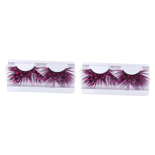 FOMIYES 10 Paar Wimpernbüschel Make-up Wimpern Lampenschirme Für Tischlampen Lange Wimpern Gefälschte Wimpern Leistung Farbige Wimpern Cosplay-wimpern Stickerbuch Bilden von FOMIYES