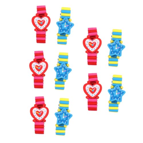 FOMIYES 10Stücke Holzspielzeug Uhr für Teiliges Lernspielzeug Kreativität zu Fördern die Junge Mädchen Beziehung zu Stärken für Jungen FOMIYES 10Stücke Holzspielzeug Uhr für Teiliges Lernspielzeug Kreativität zu Fördern die Junge Mädchen Beziehung zu Stärken für Jungen von FOMIYES