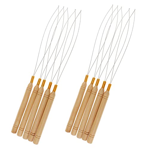 FOMIYES 10st Holzgriffperücke Häkeln Makramee Kette Gürtel Mikro Gerät Häkelnadel Für Haare Schleife Verlängerung Draht Lametta Schuss Haken Dreher Zange Einfädler Tipp Metall Yellow FOMIYES 10st Holzgriffperücke Häkeln Makramee Kette Gürtel Mikro Gerät Häkelnadel Für Haare Schleife Verlängerung Draht Lametta Schuss Haken Dreher Zange Einfädler Tipp Metall Yellow von FOMIYES