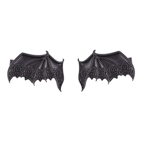 FOMIYES 2st Halloween-haarspangen Kinder Haarnadeln Fledermaus Haarspange Klein Halloween-fledermaus-clip Geschenkschmuck Fräulein Legierung Schwarzer Flügel Europäisch Und Amerikanisch von FOMIYES