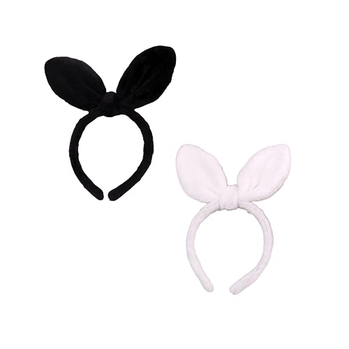 FOMIYES 2st Katzenhaarreifen Kaninchen Verkleiden Sich Fuchs Kopfschmuck Ohr Stirnband Plüsch Hasenohren Stirnband Haarband Hasenkopfschmuck Osterhasen-stirnband Maskerade Niedlich Schal von FOMIYES