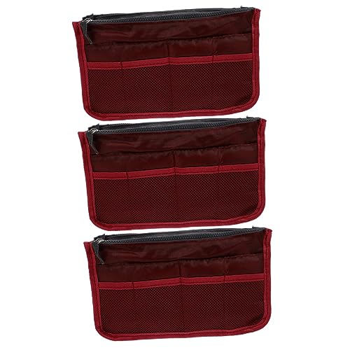 FOMIYES 3 Stück Aufbewahrungsformer Mehrlagige Geldbörsen Herrenhandtaschen Mehrzweckkoffer Griff Toilettenartikel Taschen Organizer Hand Mini Reisen Praktisch Mit Bürsten von FOMIYES