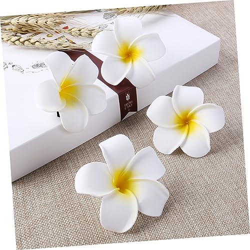 FOMIYES 30 Stk Blumenhaarspangen Für Frauen Hawaiianische Haarspange Hawaiianische Blumen Haarspangen Hochzeit Haarnadel Haarspange Aus Schaumstoff Die Blumen Weiß Fräulein Badeanzug von FOMIYES