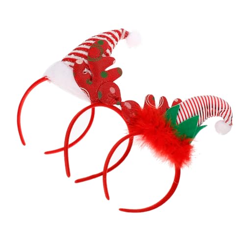 FOMIYES 3St weihnachtsdeko Geweih weihnachtliche Bowknot-Kopftücher Mädchen Hut Haarband Outfits für Mädchen Tiara Haarschmuck Haarreifen Krawatte Kopfbedeckung Stirnband Kind von FOMIYES